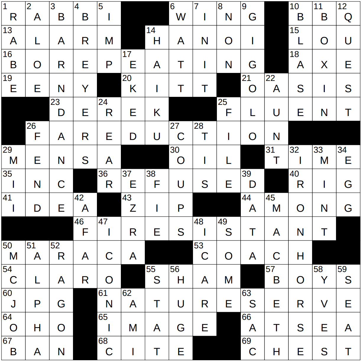 0103 24 NY Times Crossword 3 Jan 24 Wednesday NYXCrossword
