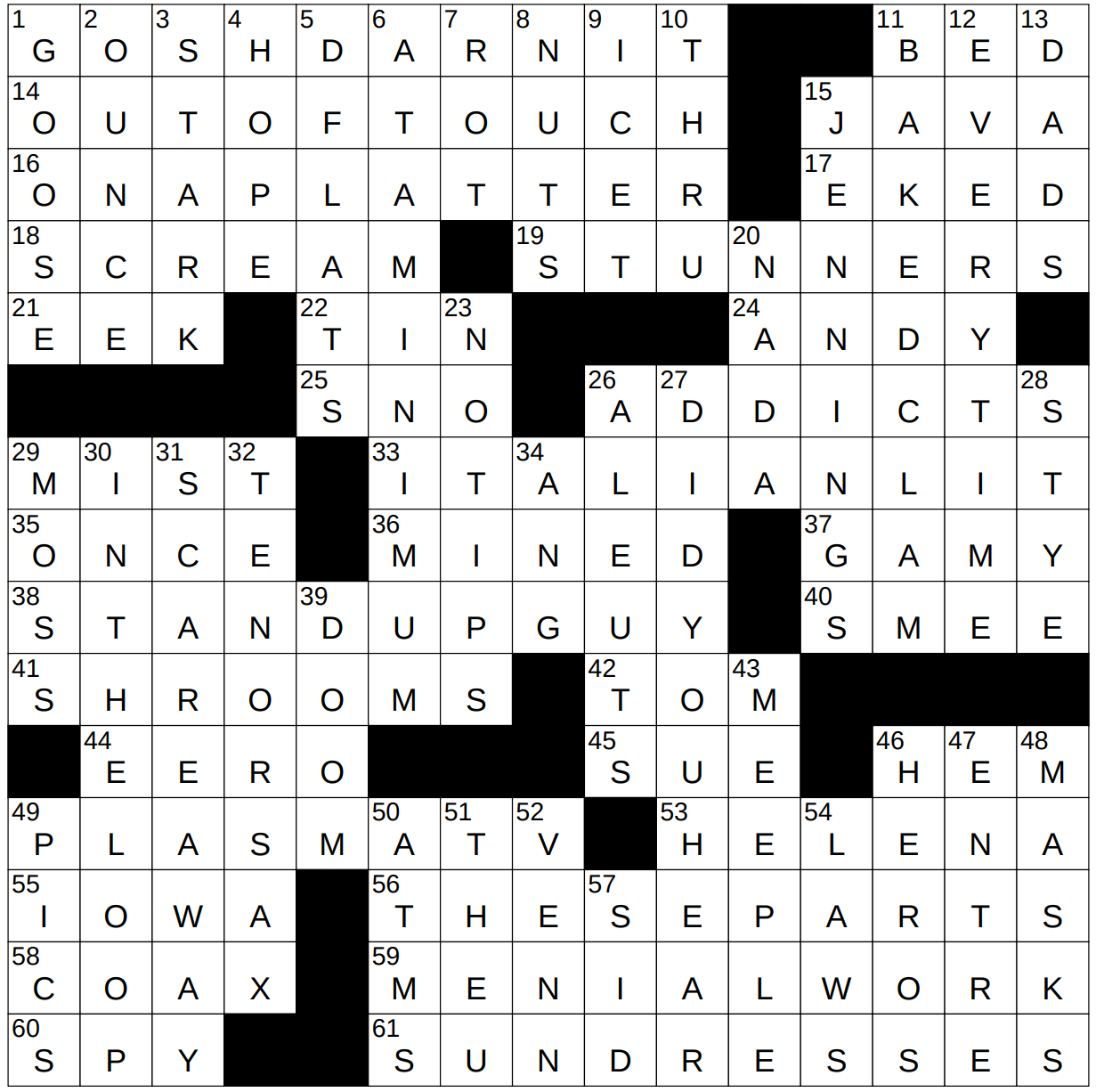 0107 23 NY Times Crossword 7 Jan 23 Saturday NYXCrossword 0107 23 NY Times Crossword 7 Jan 23 Saturday NYXCrossword