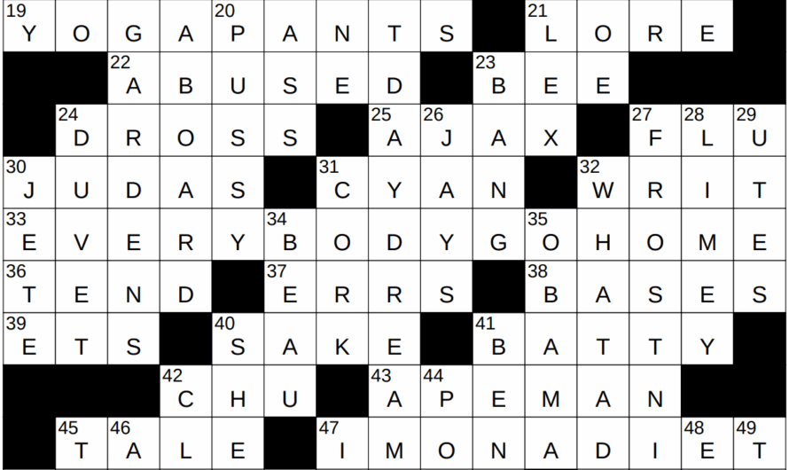 Dross Crossword Clue