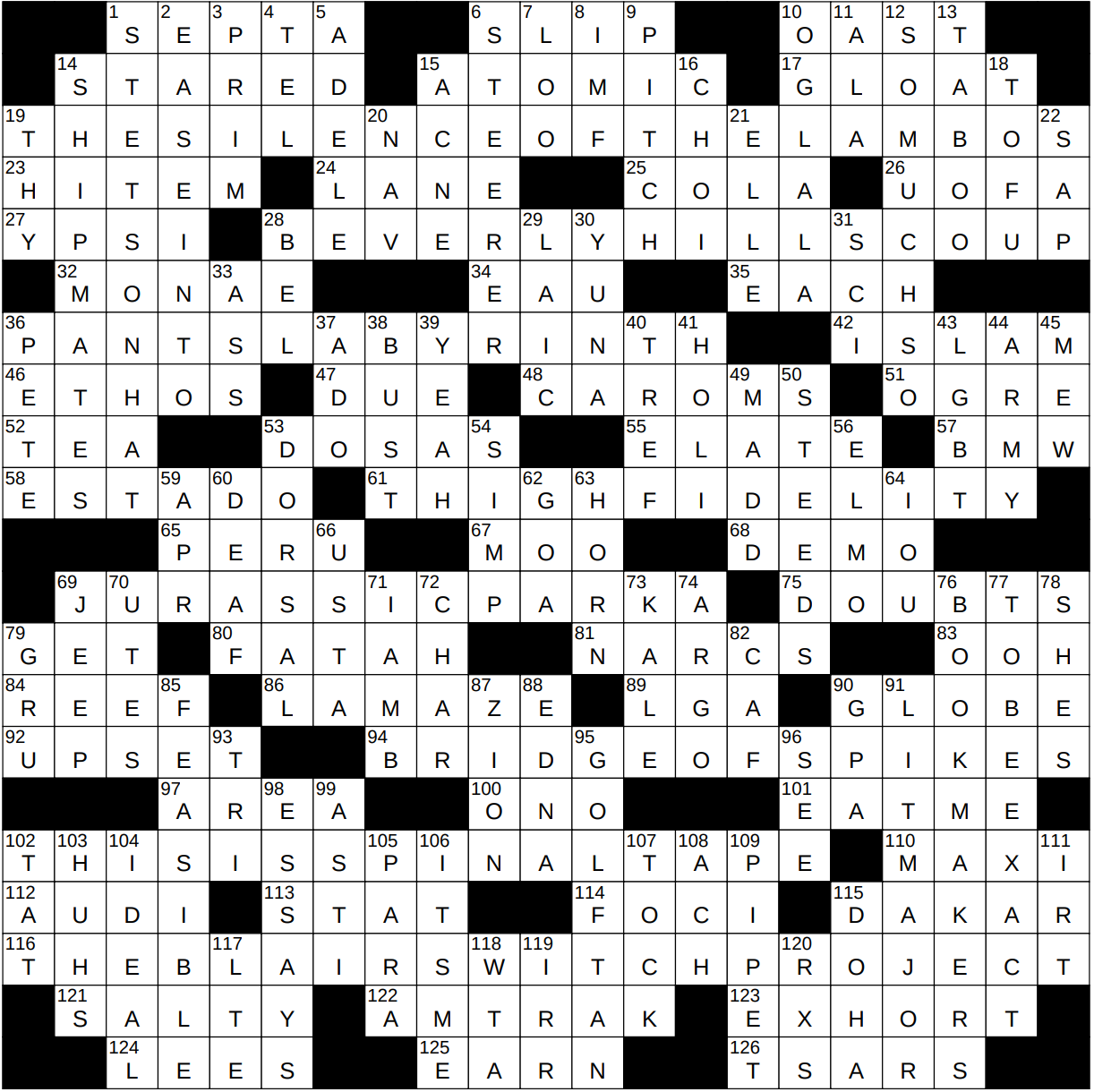 0626 22 NY Times Crossword 26 Jun 22 Sunday NYXCrossword