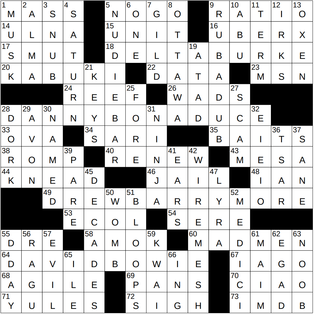 0715 25 NY Times Crossword 15 Jul 25 Tuesday NYXCrossword