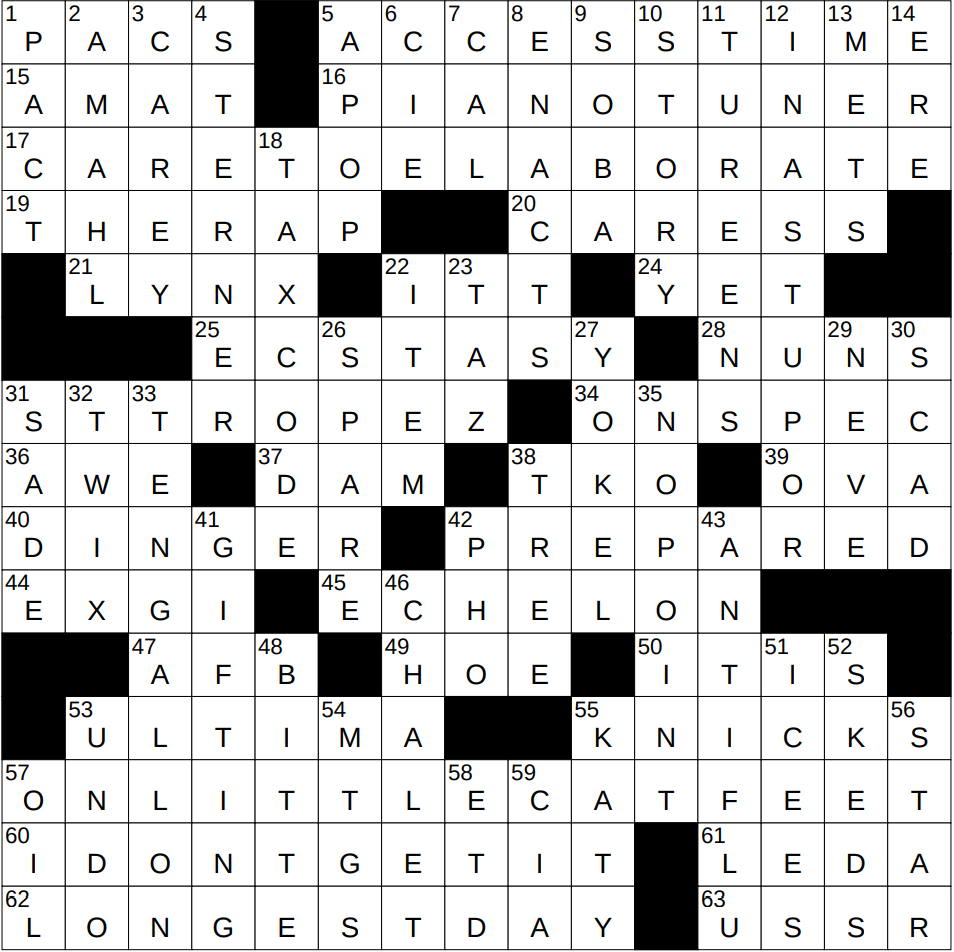 0803 24 NY Times Crossword 3 Aug 24 Saturday NYXCrossword 0803 24 NY Times Crossword 3 Aug 24 Saturday NYXCrossword