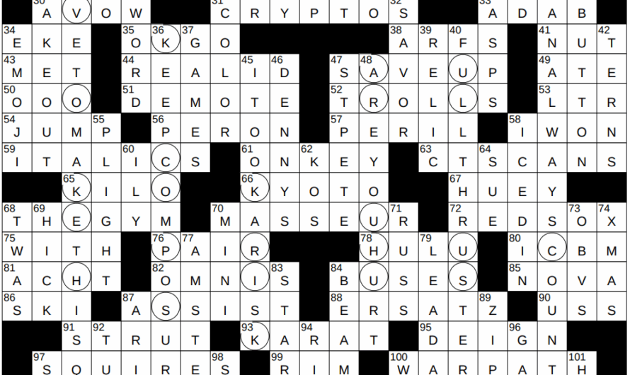Heavenly Crossword Puzzle Clue