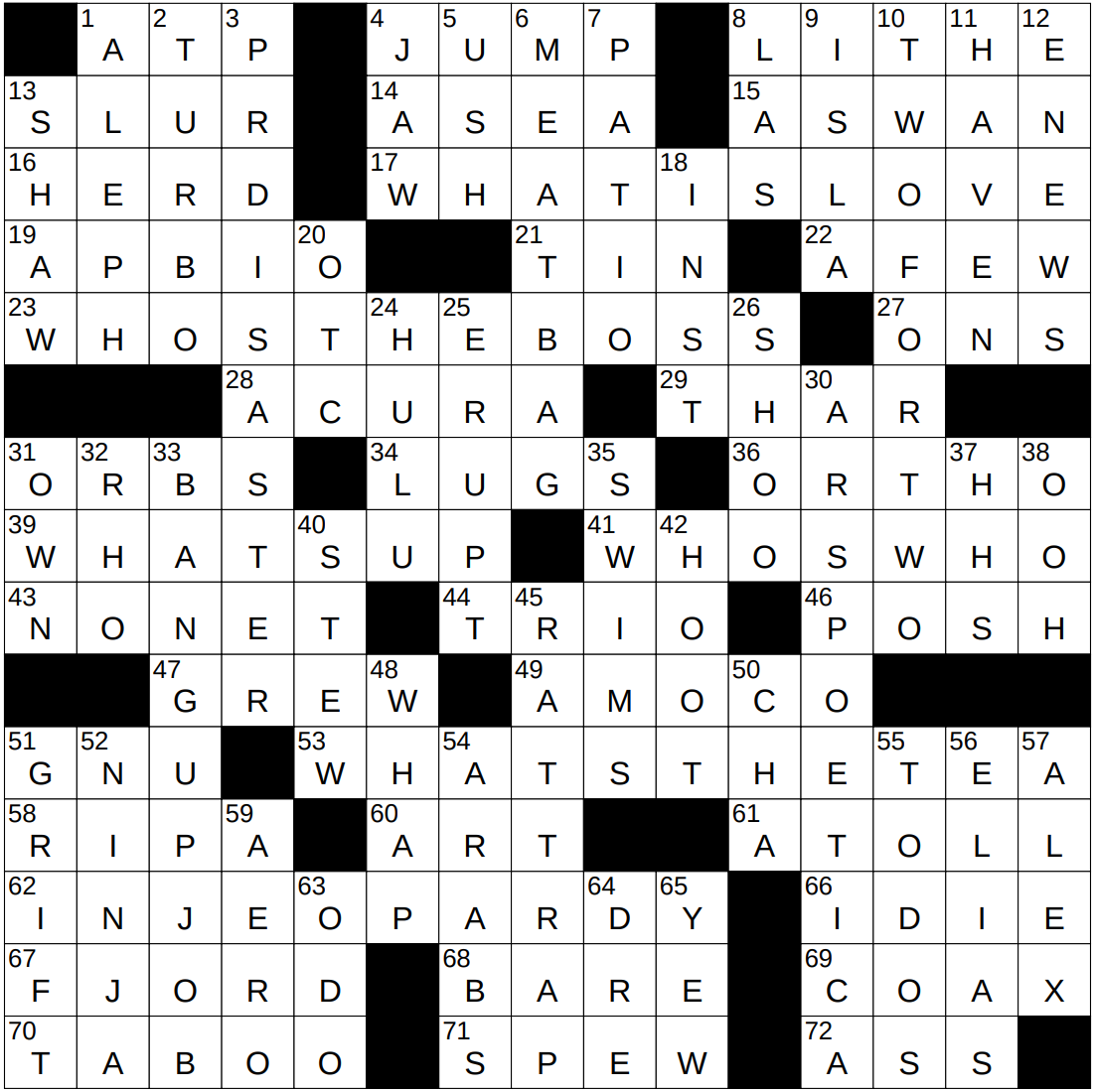 0814 25 NY Times Crossword 14 Aug 25 Thursday NYXCrossword