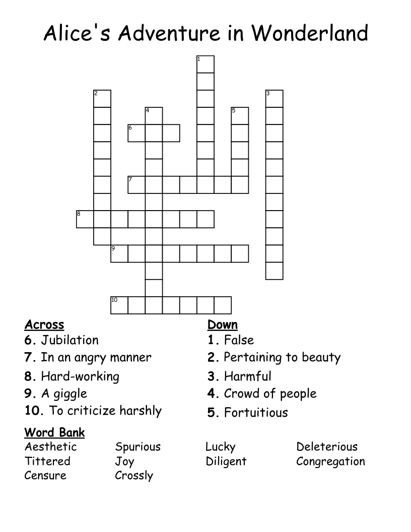10 10 Crossword WordMint 10 10 Crossword WordMint