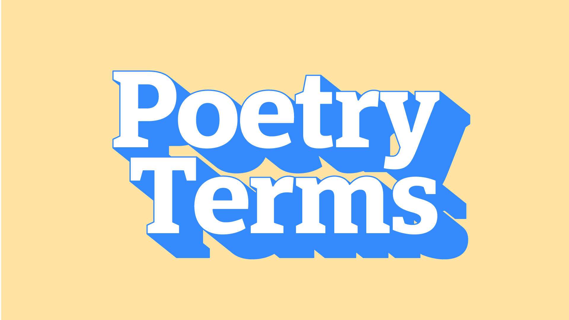 10 Essential Poetry Terms For Beginners Dictionary 10 Essential Poetry Terms For Beginners Dictionary