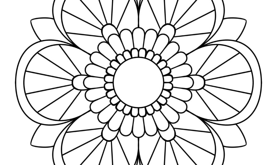 Easy Mandala Coloring Pages