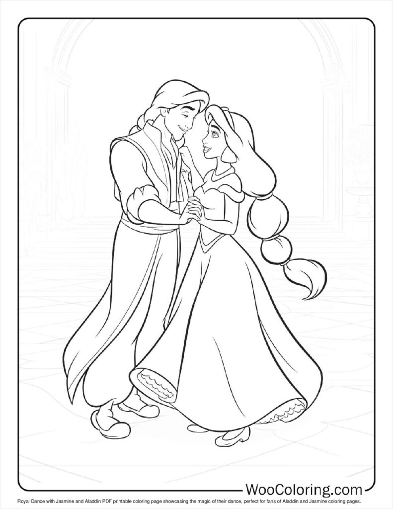 100 Aladdin Jasmine Coloring Pages Free PDF To Print Woo Coloring