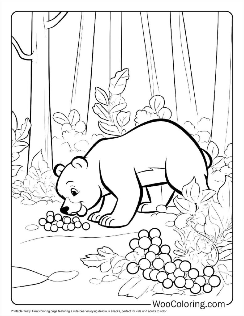 100 Bear Coloring Pages Free PDF To Print Woo Coloring