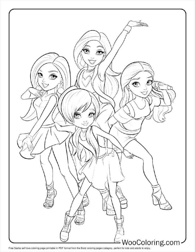 bratz dolls colouring pages bratz dolls colouring pages