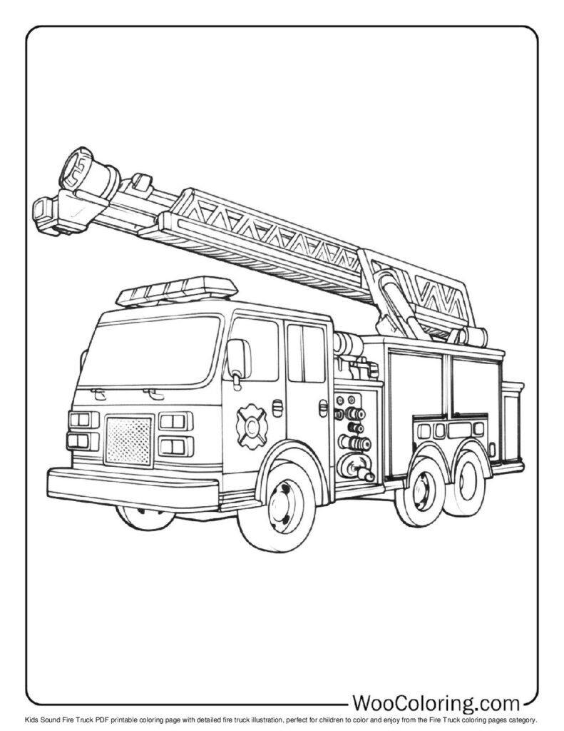 100 Fire Truck Coloring Pages Free PDF To Print Woo Coloring 100 Fire Truck Coloring Pages Free PDF To Print Woo Coloring