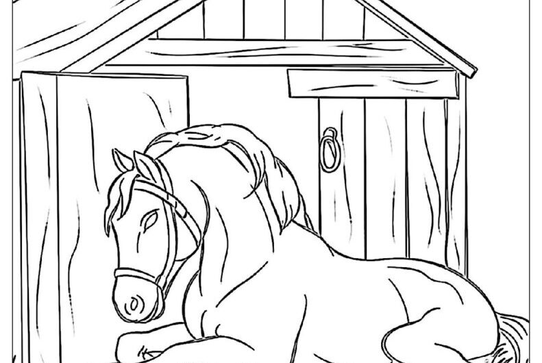 Free Horse Coloring Sheets