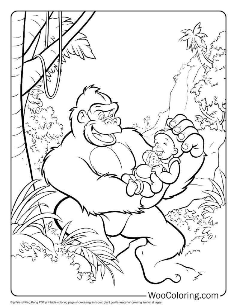 king kong coloring pages king kong coloring pages