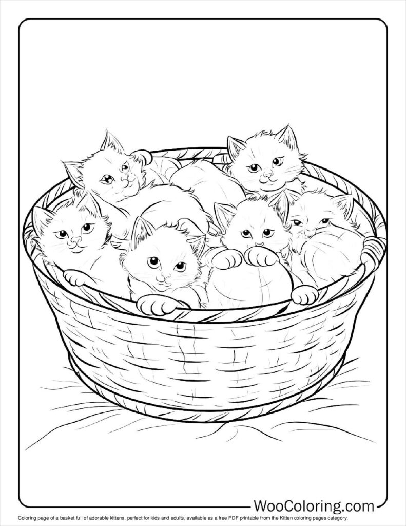 100 Kitten Coloring Pages Free PDF To Print Woo Coloring 100 Kitten Coloring Pages Free PDF To Print Woo Coloring