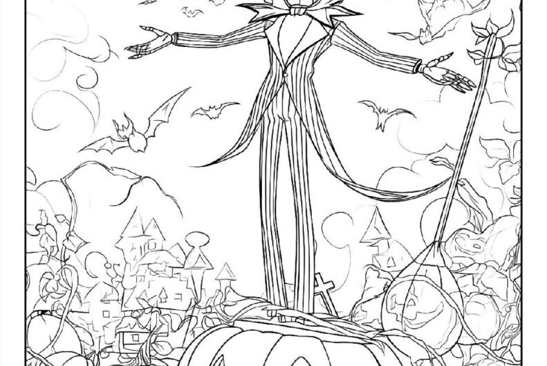 Jack Skellington Coloring Sheets