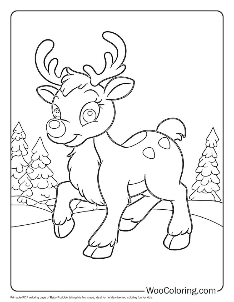 100 Rudolph Coloring Pages Free PDF To Print Woo Coloring 100 Rudolph Coloring Pages Free PDF To Print Woo Coloring