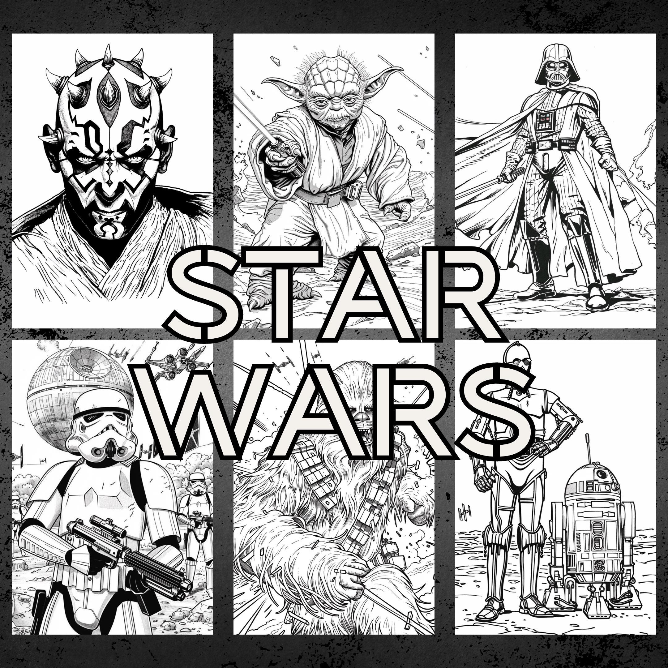 100 Star Wars Coloring Pages Star Wars Coloring Book Darth Vader Printable PDF Pages Kids Coloring Pages Instant Download Etsy 100 Star Wars Coloring Pages Star Wars Coloring Book Darth Vader Printable PDF Pages Kids Coloring Pages Instant Download Etsy