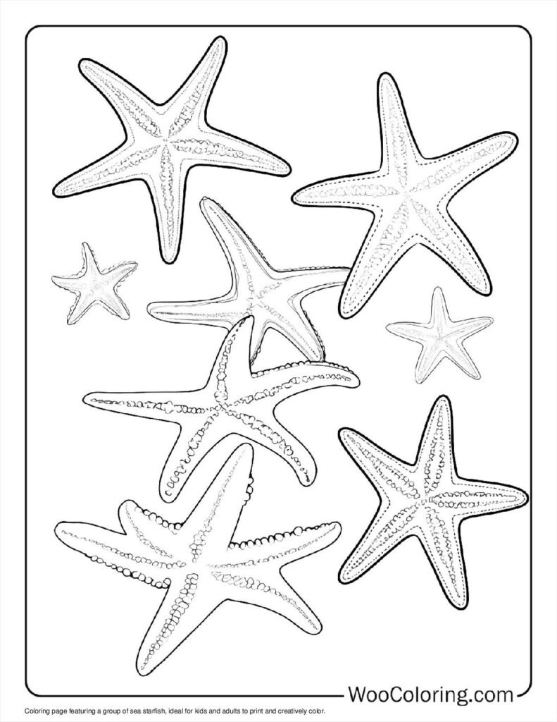100 Starfish Coloring Pages Free PDF To Print Woo Coloring 100 Starfish Coloring Pages Free PDF To Print Woo Coloring