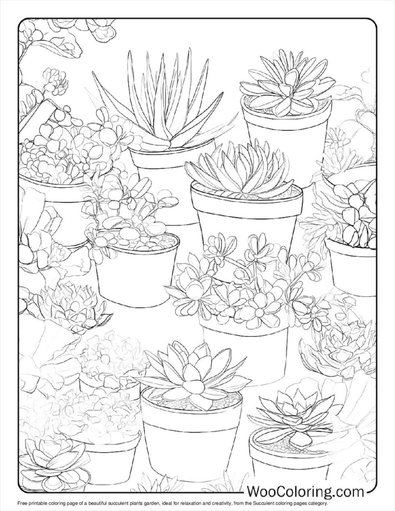 100 Succulent Coloring Pages Free PDF To Print Woo Coloring 100 Succulent Coloring Pages Free PDF To Print Woo Coloring