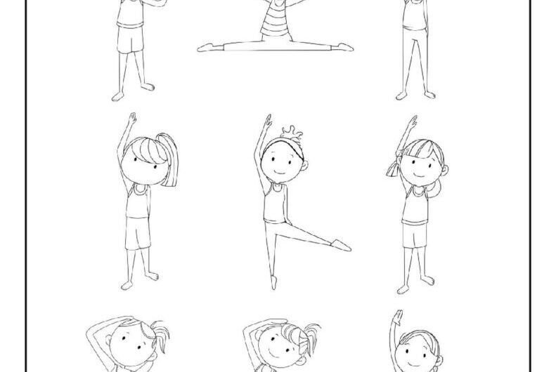 Yoga Kid Coloring Page