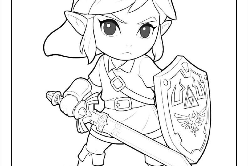 Legend Of Zelda Coloring Pages