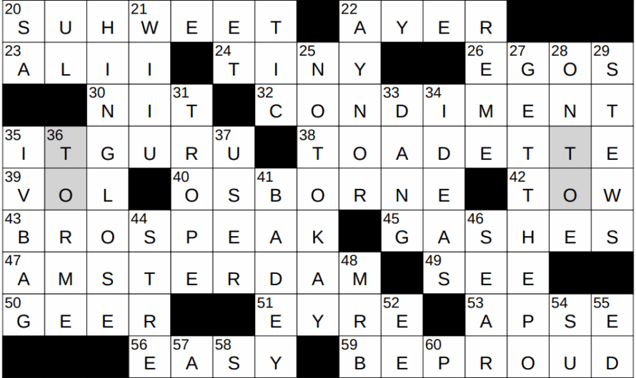 Ersatz Crossword Clue