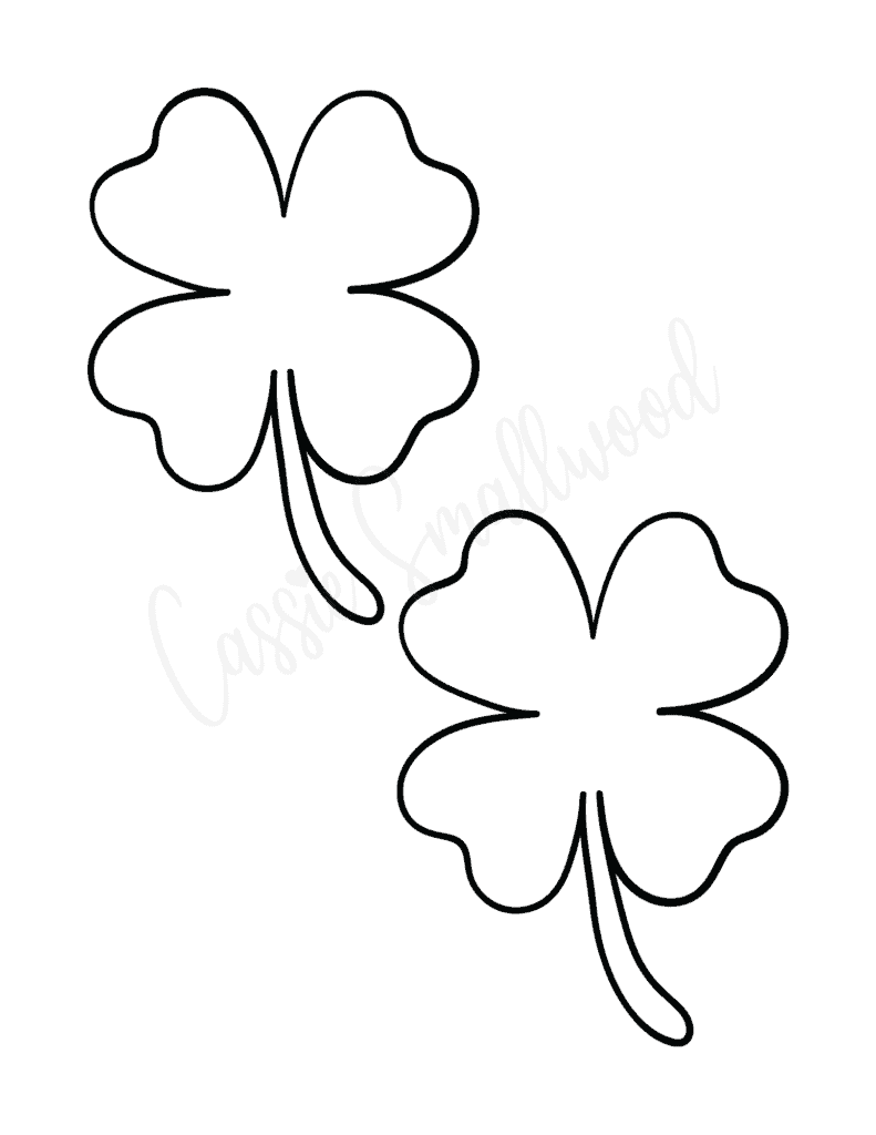 12 Cute Four Leaf Clover Printable Templates FREE Cassie Smallwood 12 Cute Four Leaf Clover Printable Templates FREE Cassie Smallwood