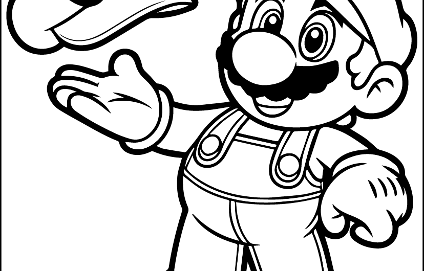 Super Mario Coloring Sheets