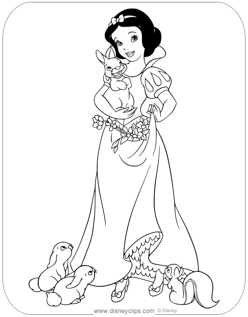 121 Snow White And The Seven Dwarfs Coloring Pages Disneyclips 121 Snow White And The Seven Dwarfs Coloring Pages Disneyclips