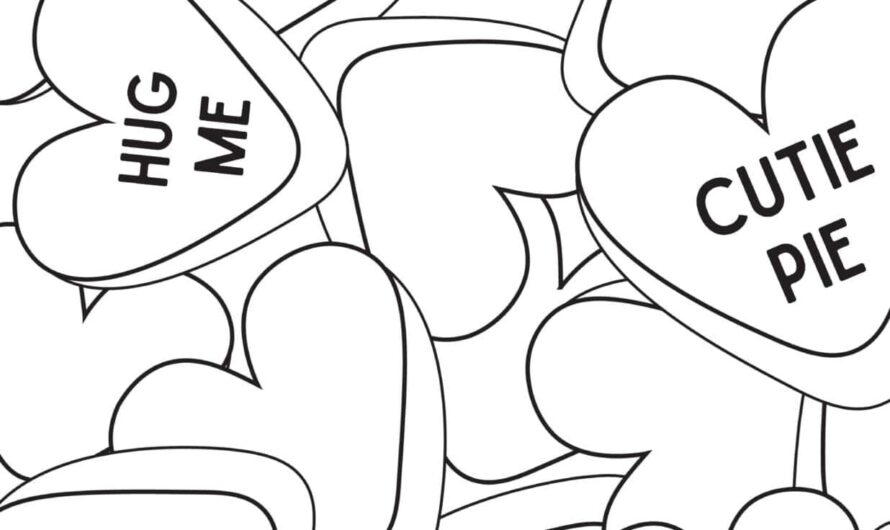 Valentine’s Day Colouring Pages Free