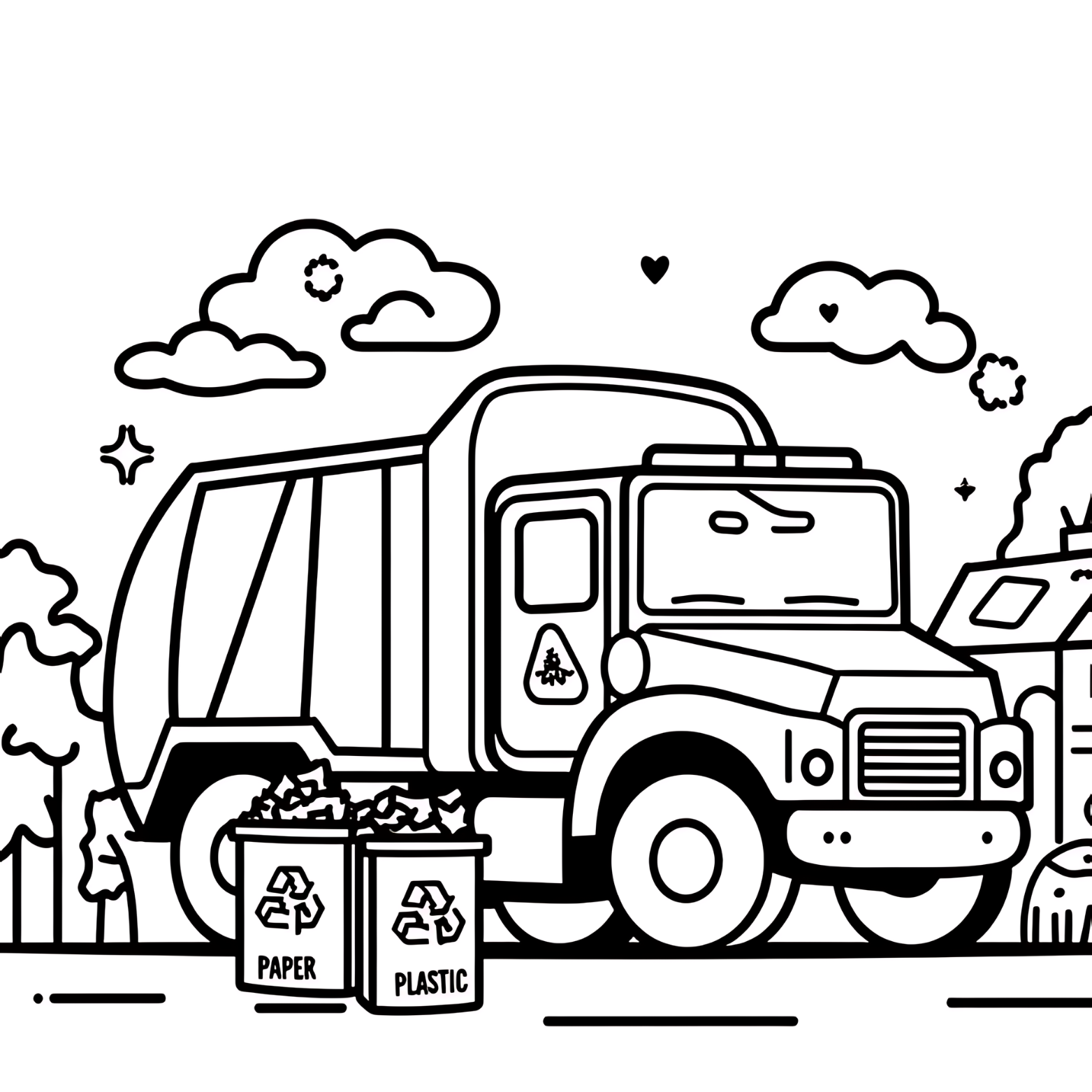 13 Fun Garbage Truck Coloring Pages For Kids KidPrintables 13 Fun Garbage Truck Coloring Pages For Kids KidPrintables