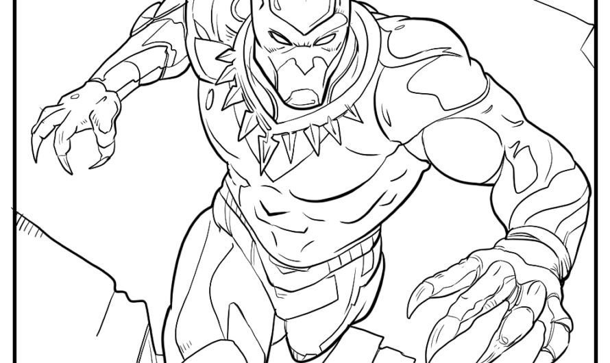 Black Panther Coloring Page