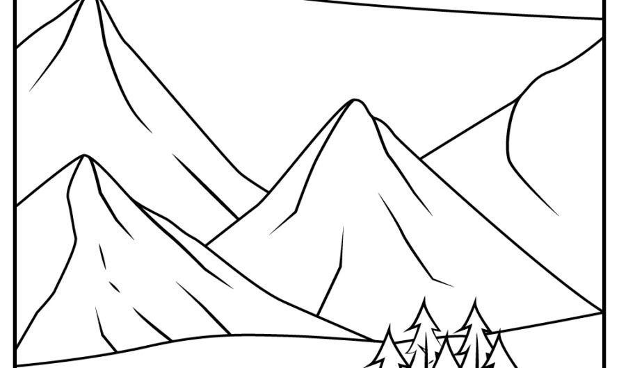 Color Mountain Coloring Pages