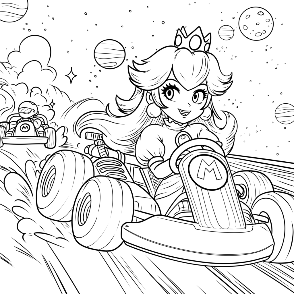 mario kart coloring pages mario kart coloring pages