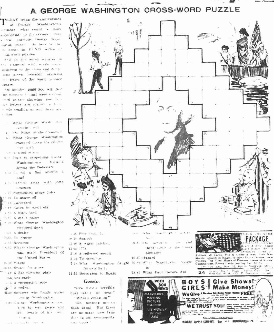 newspaper with first crossword newspaper with first crossword