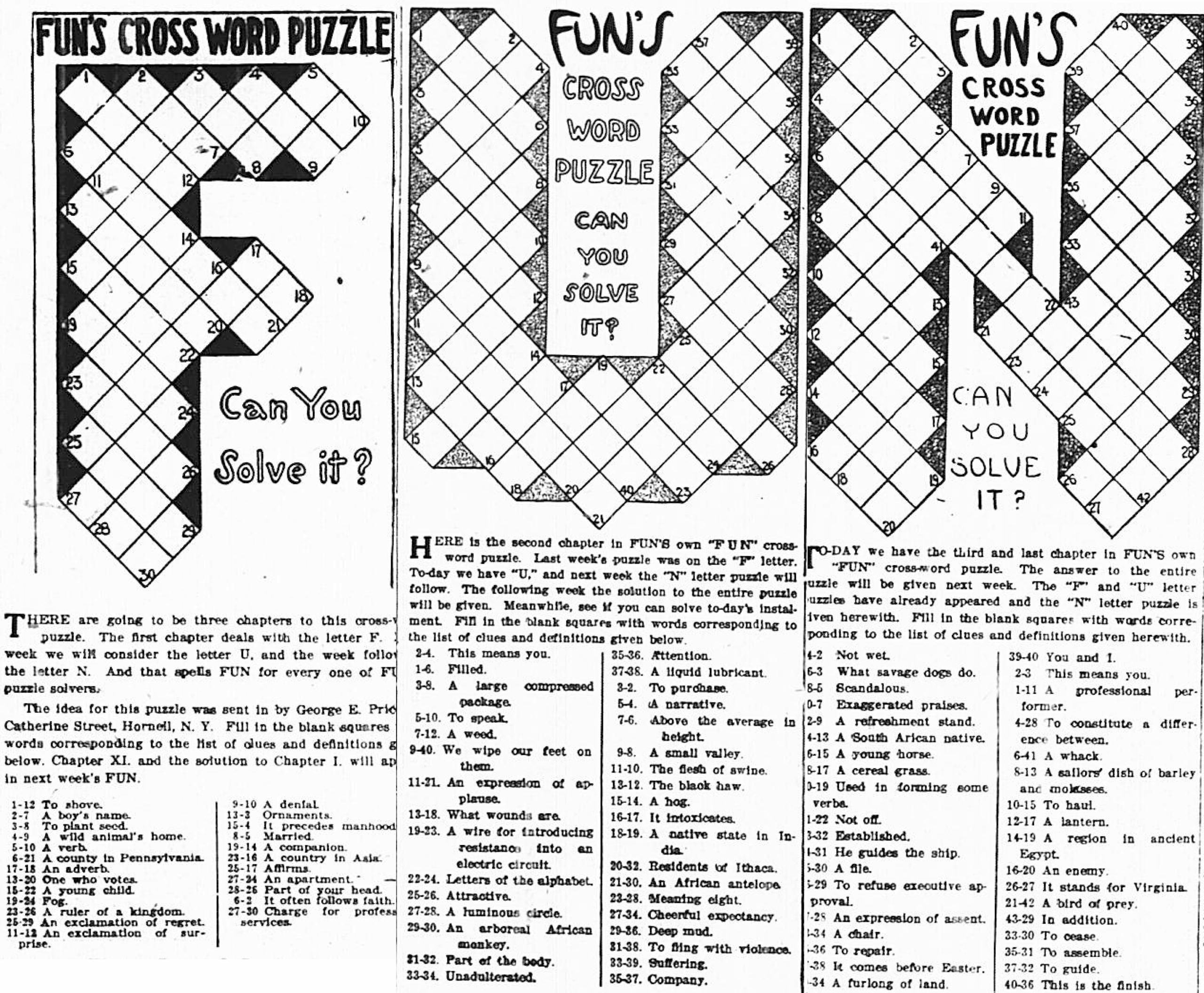 1915 The Year In Crosswords T Campbell s Grid 1915 The Year In Crosswords T Campbell s Grid