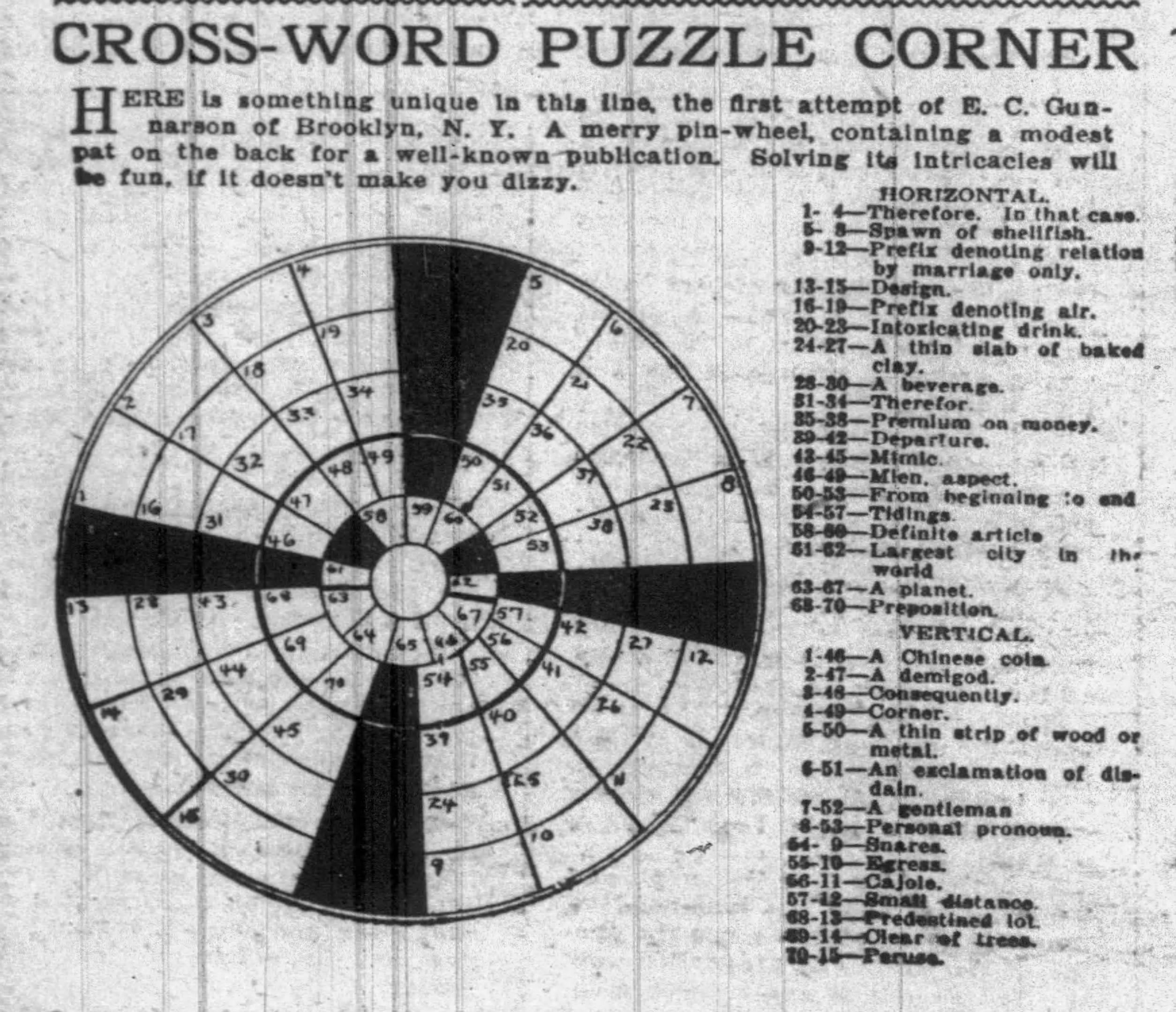 1922 The Year In Crosswords 3 Of 3 T Campbell s Grid 1922 The Year In Crosswords 3 Of 3 T Campbell s Grid