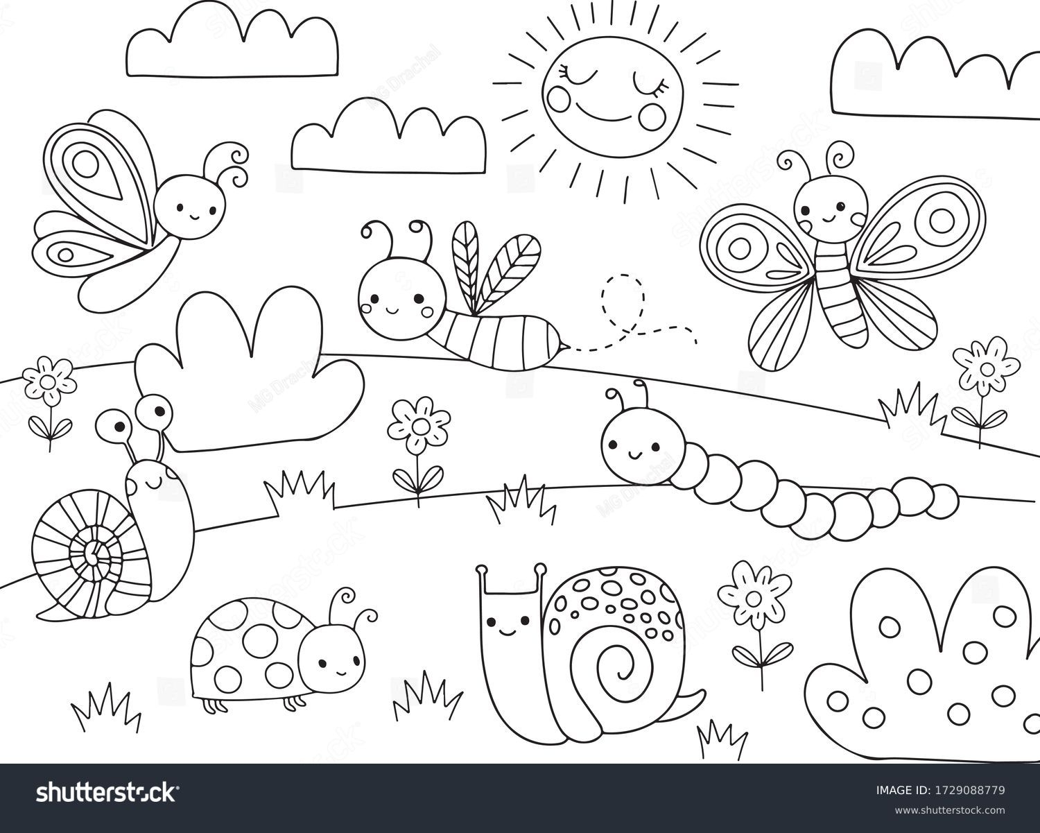 2 Million Insects Coloring Royalty Free Images Stock Photos Pictures Shutterstock