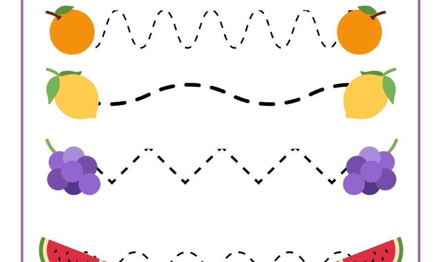 Tracing Worksheets For Nursery
