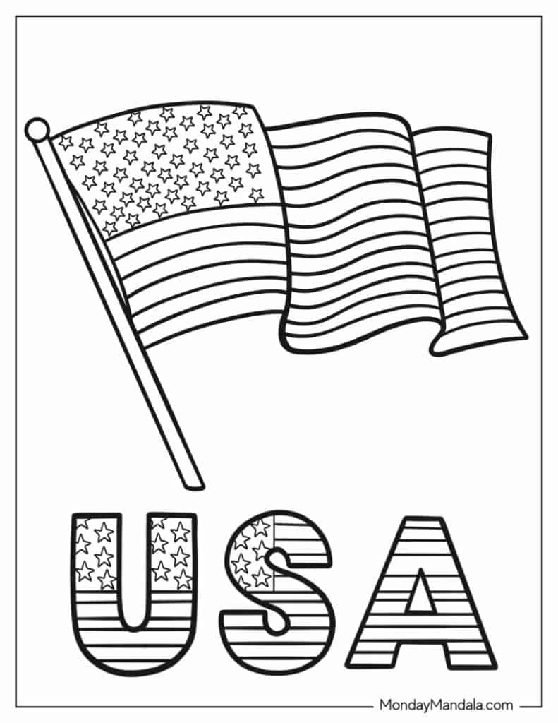 20 American Flag Coloring Pages Free PDF Printables 20 American Flag Coloring Pages Free PDF Printables