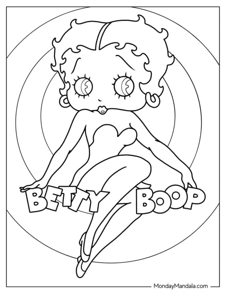 20 Betty Boop Coloring Pages Free PDF Printables 20 Betty Boop Coloring Pages Free PDF Printables