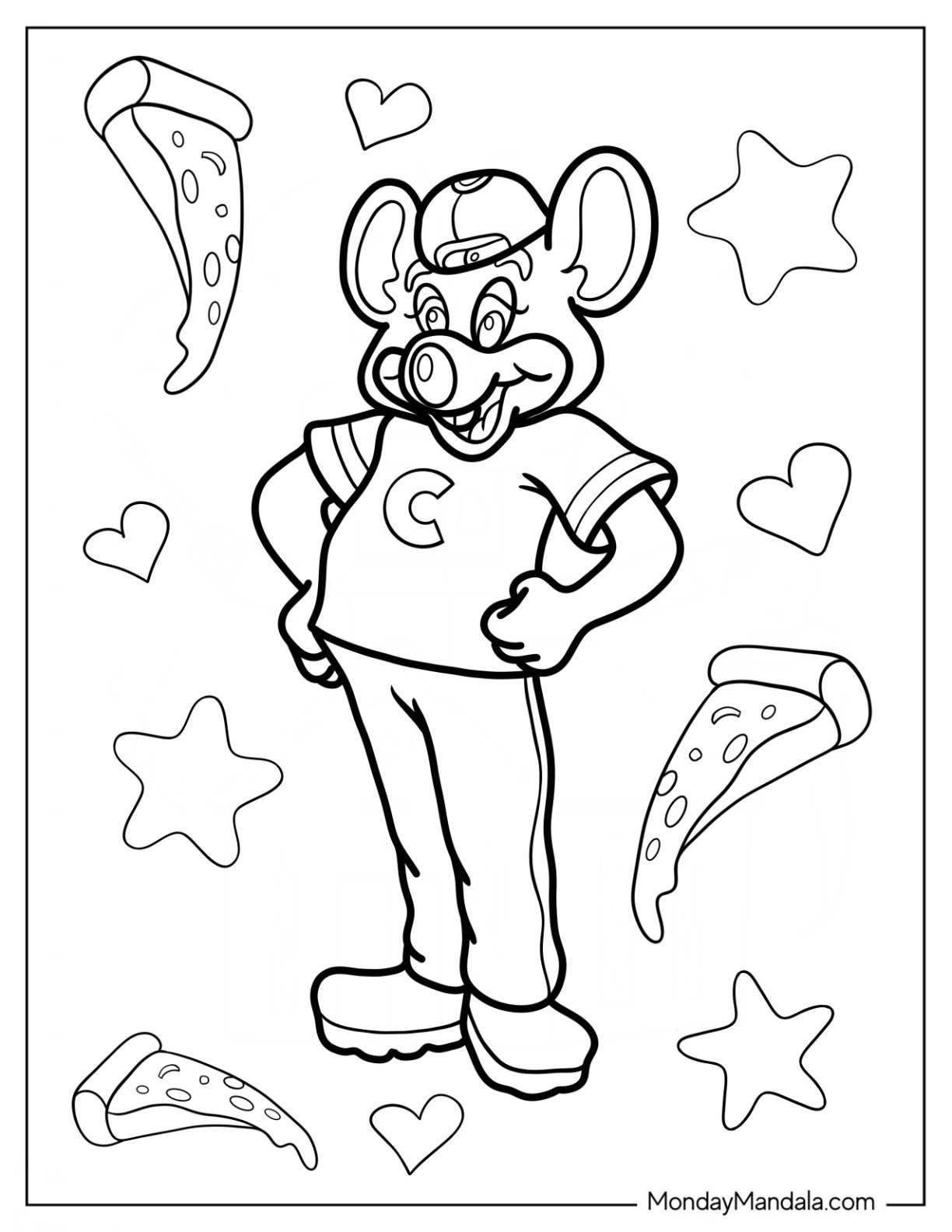 20 Chuck E Cheese Coloring Pages Free PDF Printables 20 Chuck E Cheese Coloring Pages Free PDF Printables