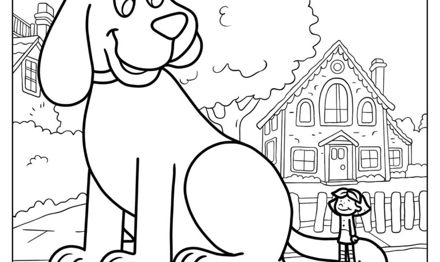 Clifford The Big Red Dog Coloring Pages