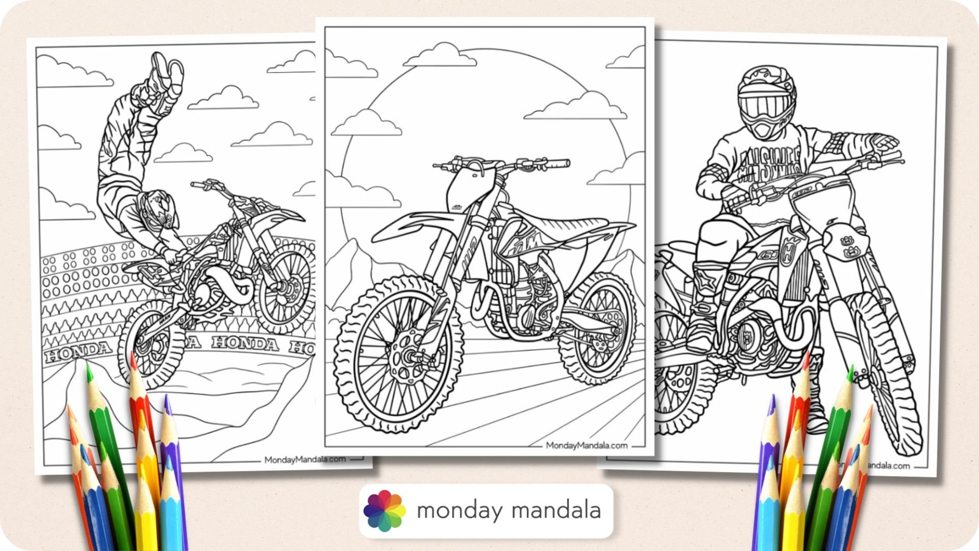 dirt bike coloring page dirt bike coloring page