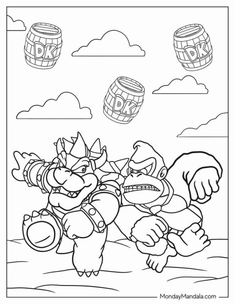 20 Donkey Kong Coloring Pages Free PDF Printables 20 Donkey Kong Coloring Pages Free PDF Printables