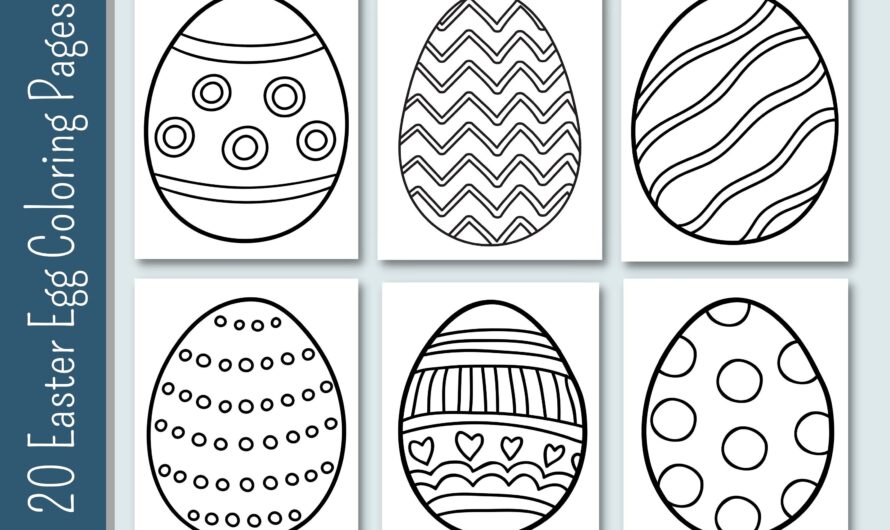 Easter Egg Color Sheets