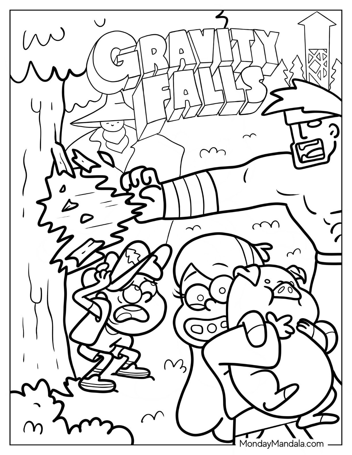 20 Gravity Falls Coloring Pages Free PDF Printables 20 Gravity Falls Coloring Pages Free PDF Printables