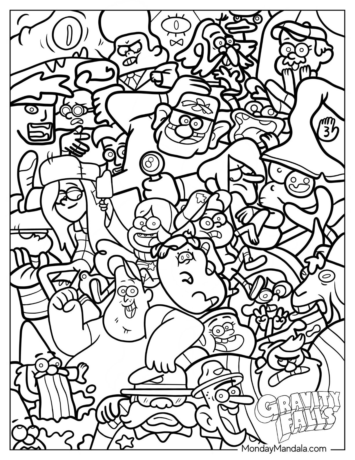 20 Gravity Falls Coloring Pages Free PDF Printables 20 Gravity Falls Coloring Pages Free PDF Printables