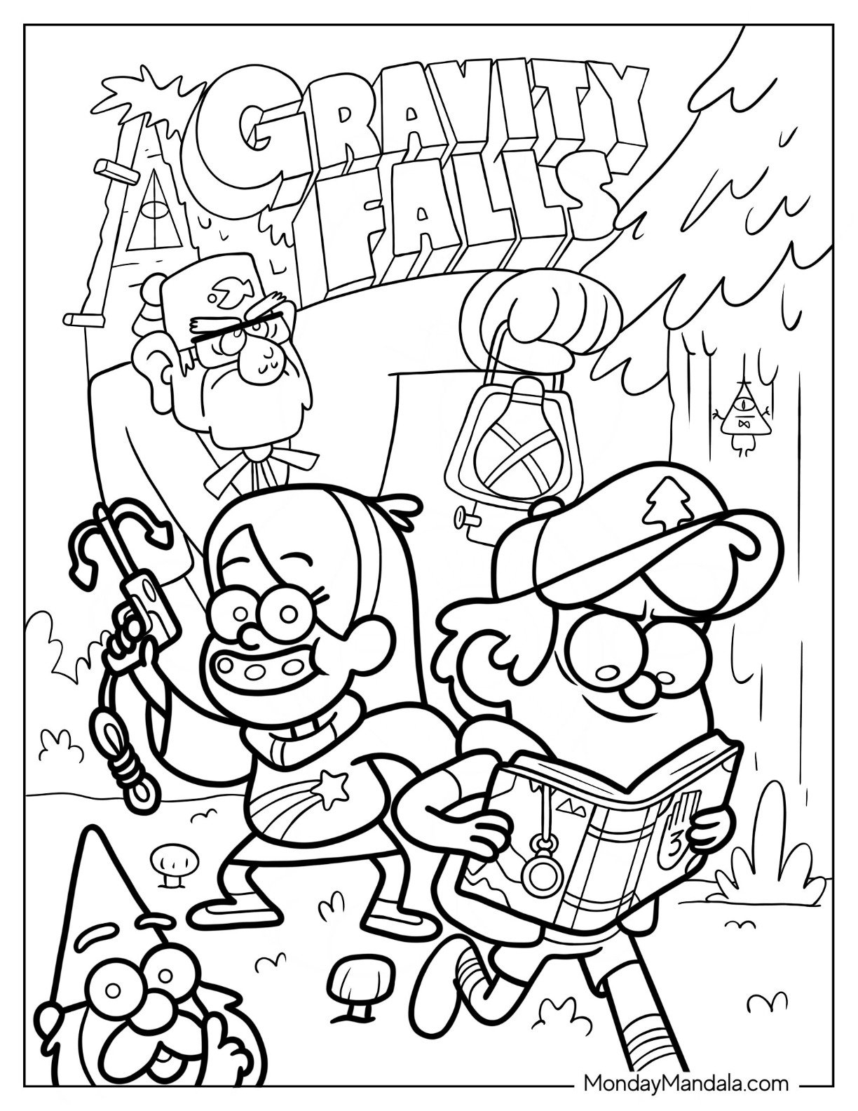 20 Gravity Falls Coloring Pages Free PDF Printables 20 Gravity Falls Coloring Pages Free PDF Printables