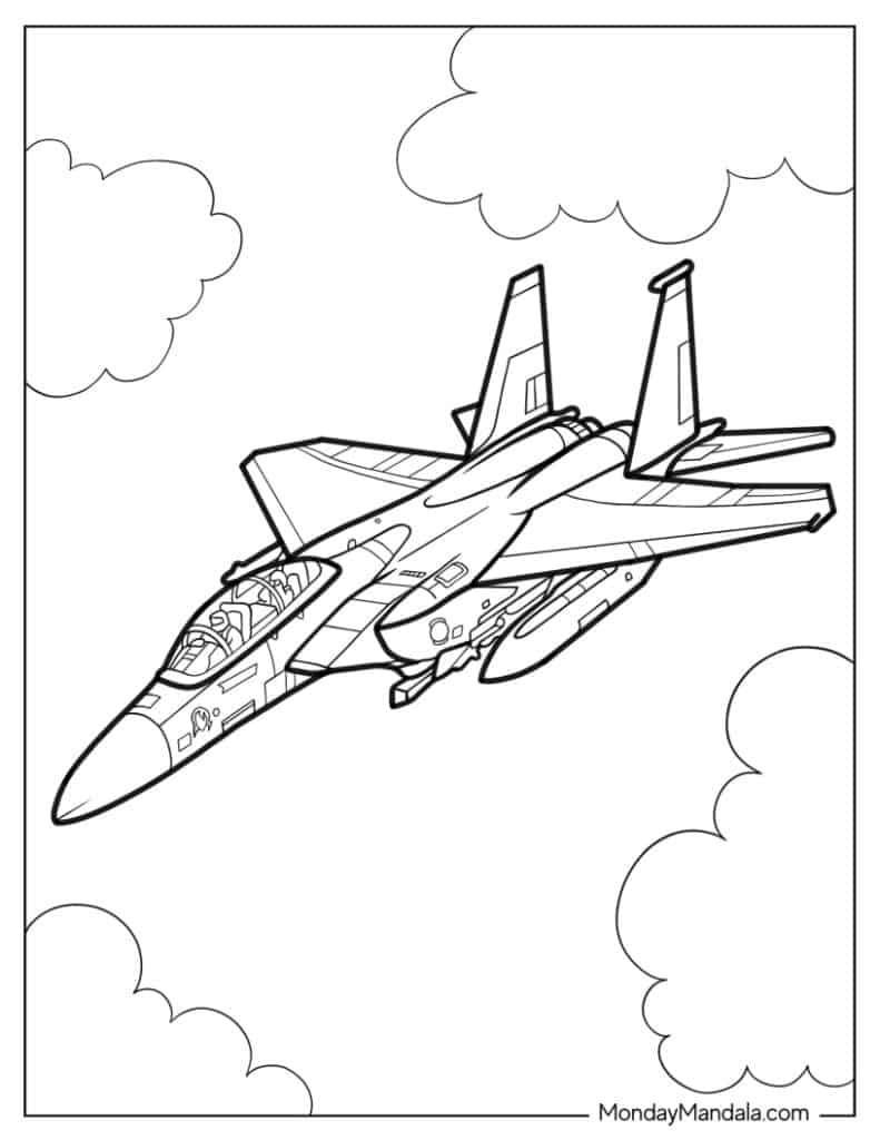 20 Jet Coloring Pages Free PDF Printables 20 Jet Coloring Pages Free PDF Printables
